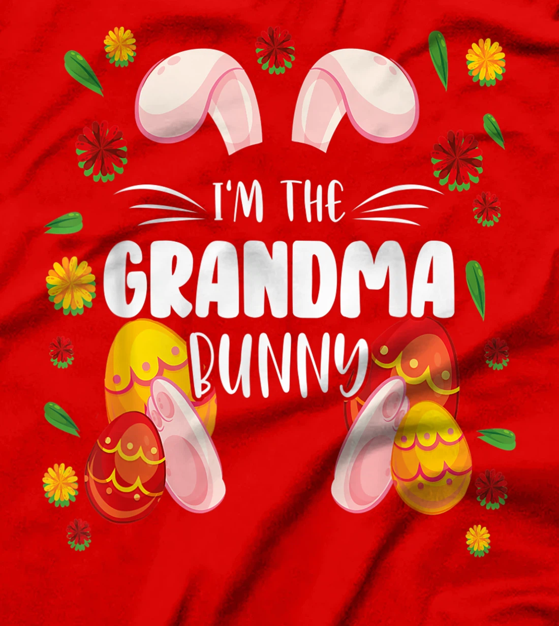 I'm The Grandma Bunny Matching Family 2021 Bunny Gang Crew T-Shirt