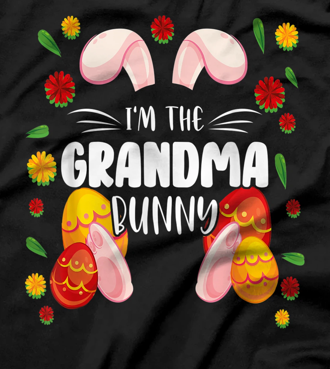 I'm The Grandma Bunny Matching Family 2021 Bunny Gang Crew T-Shirt