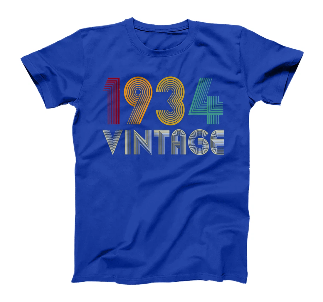 Vintage 1934 TShirt 87th Birthday Gifts 87 Years Old T-Shirt