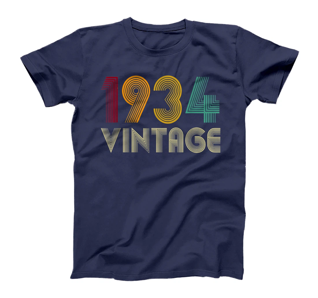 Vintage 1934 TShirt 87th Birthday Gifts 87 Years Old T-Shirt