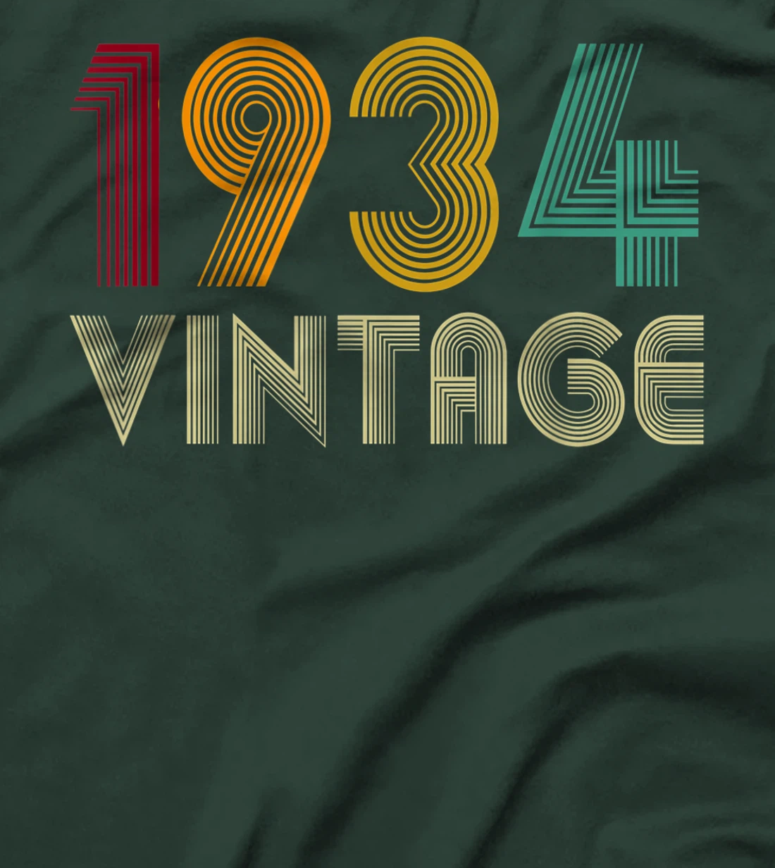 Vintage 1934 TShirt 87th Birthday Gifts 87 Years Old T-Shirt