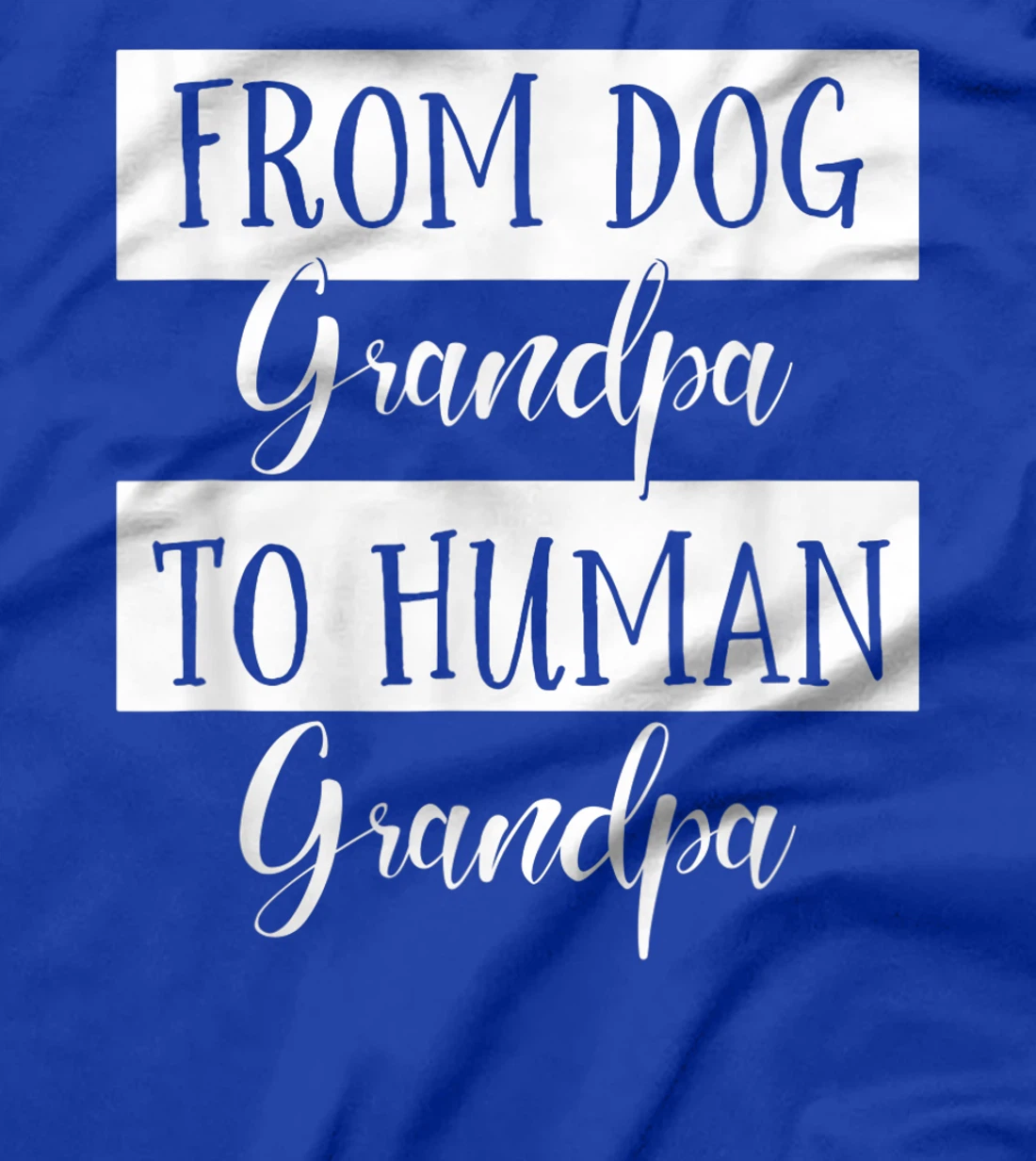 From Dog Grandpa To Human Grandpa Fathers Day Grandpa dad T-Shirt