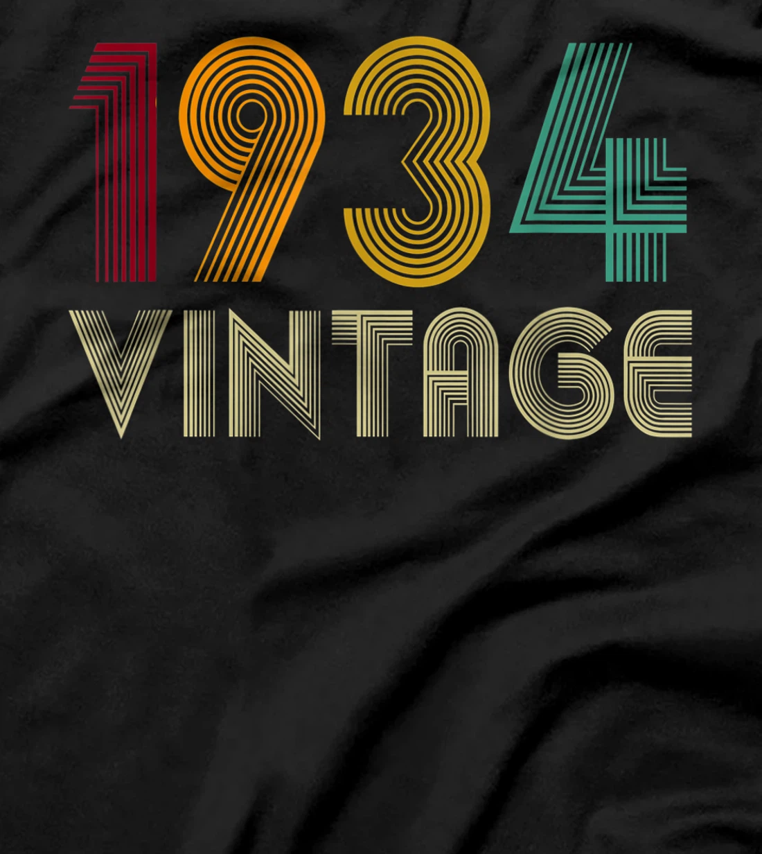 Vintage 1934 TShirt 87th Birthday Gifts 87 Years Old T-Shirt
