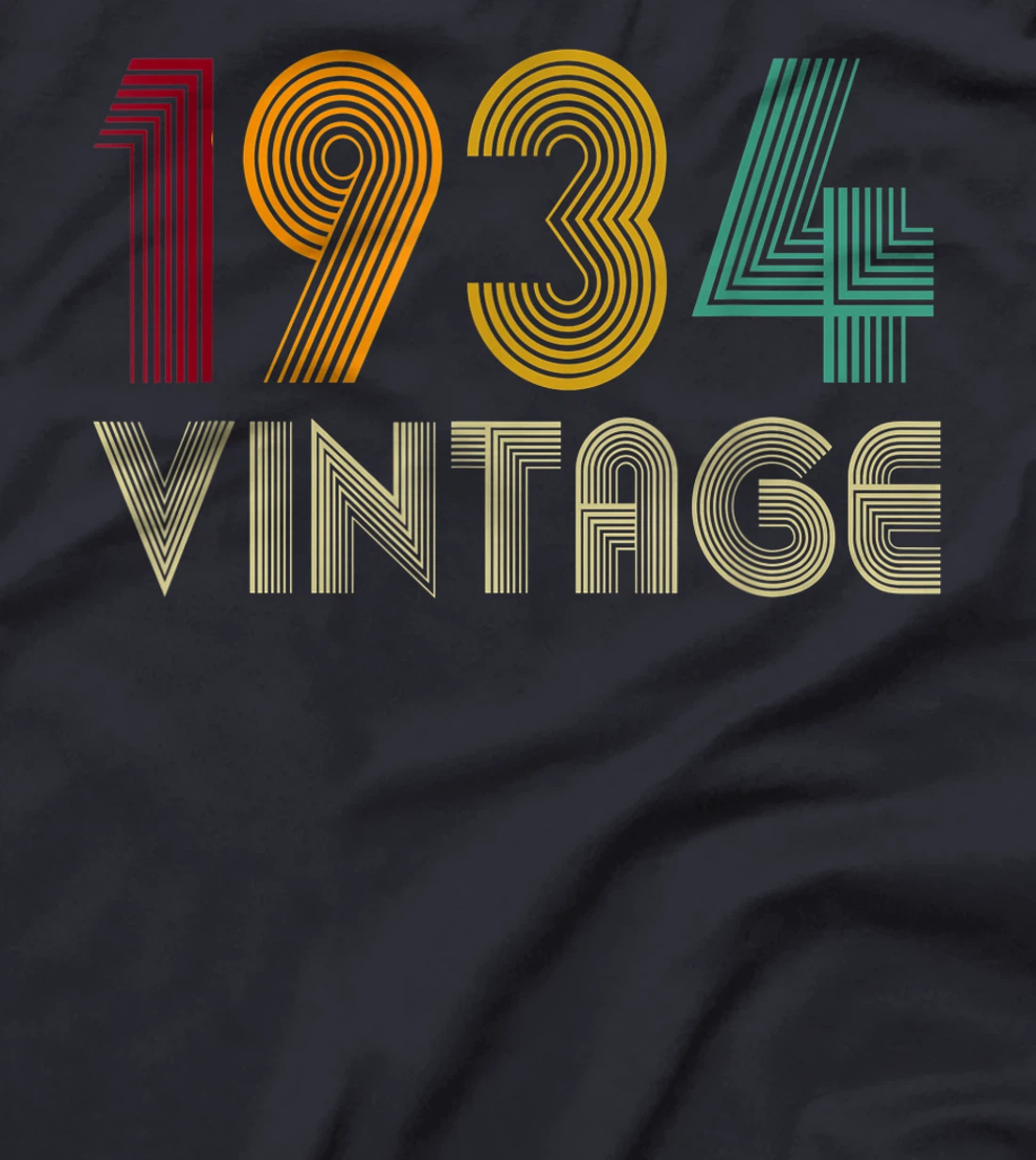 Vintage 1934 TShirt 87th Birthday Gifts 87 Years Old T-Shirt