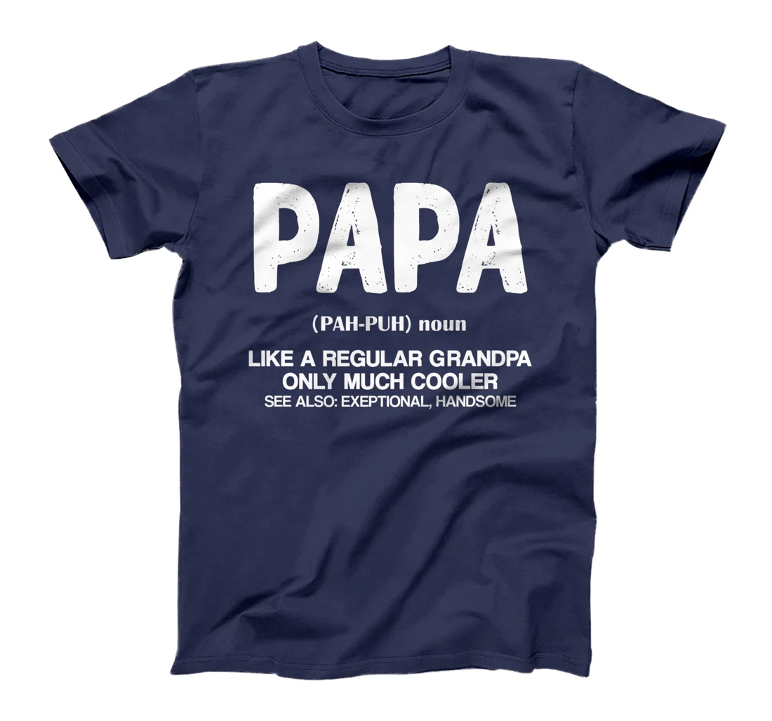 Papa Definition For Cooler Grandpa Fathers Day Grandpa dad Premium T-Shirt