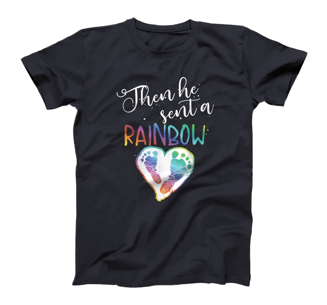 Funny Baby Pregnancy Announcement Rainbow Gift Mom To Be T-Shirt