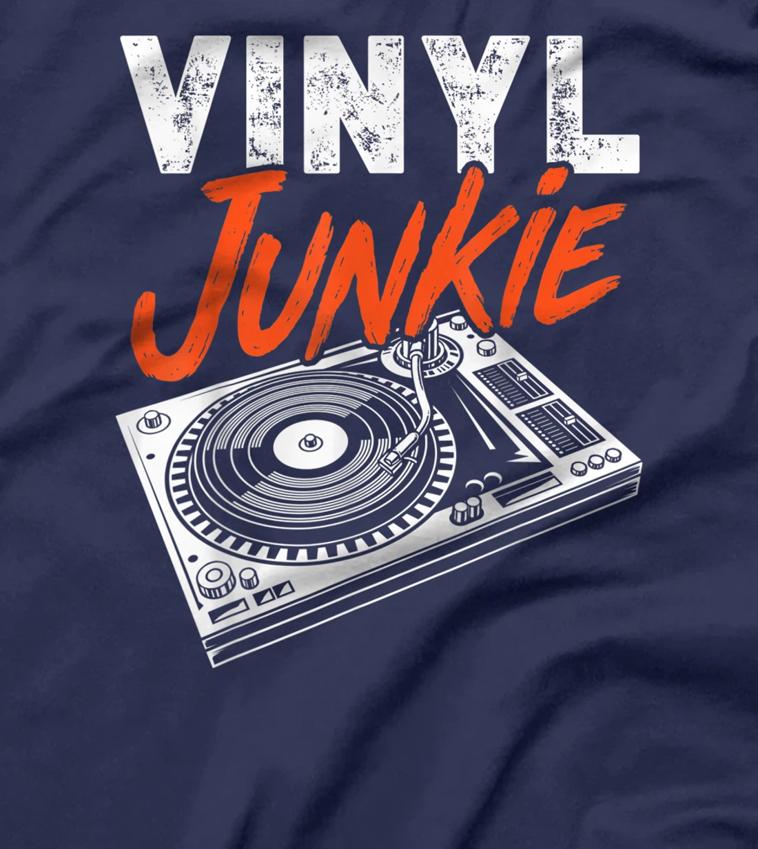 Funny Vinyl Junkie Gift For Music Record Lover Men Women T-Shirt