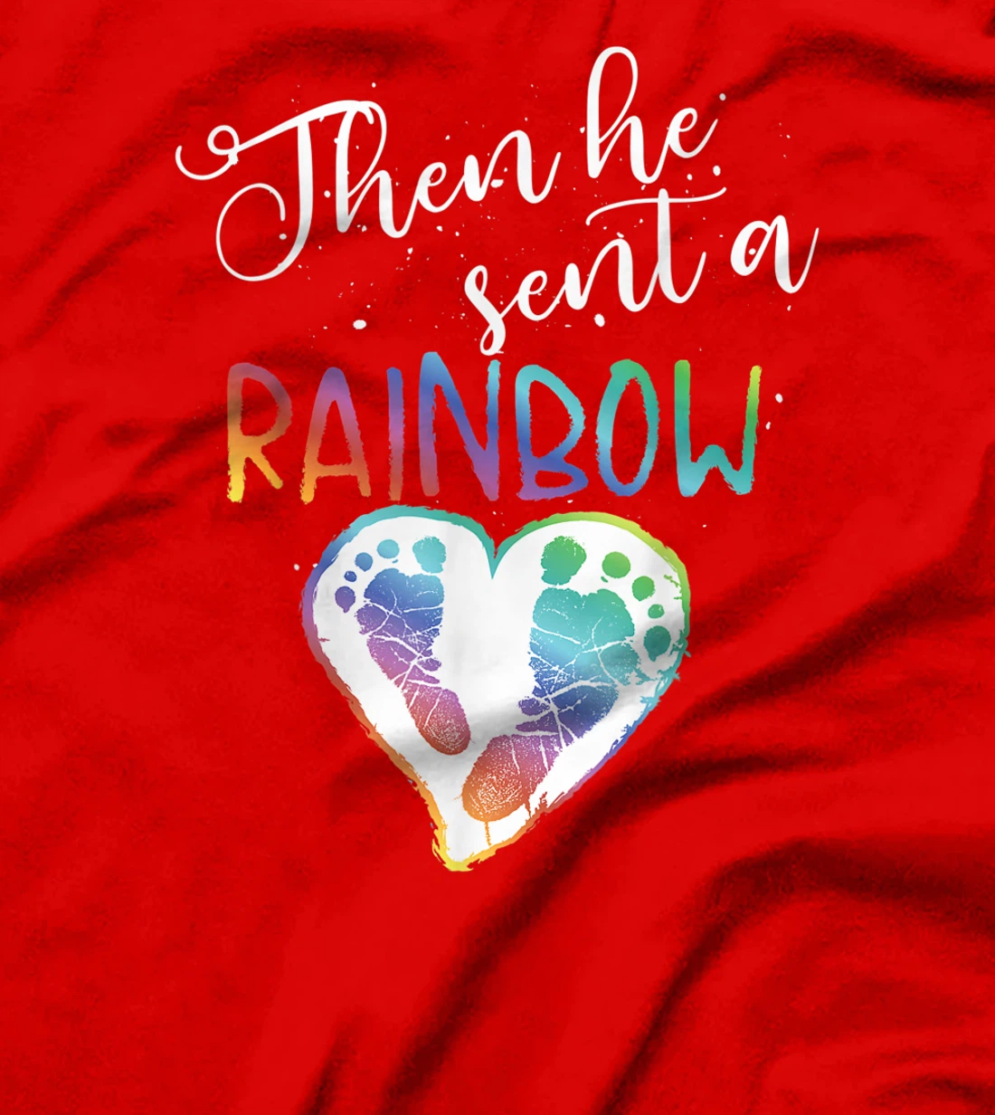 Funny Baby Pregnancy Announcement Rainbow Gift Mom To Be T-Shirt