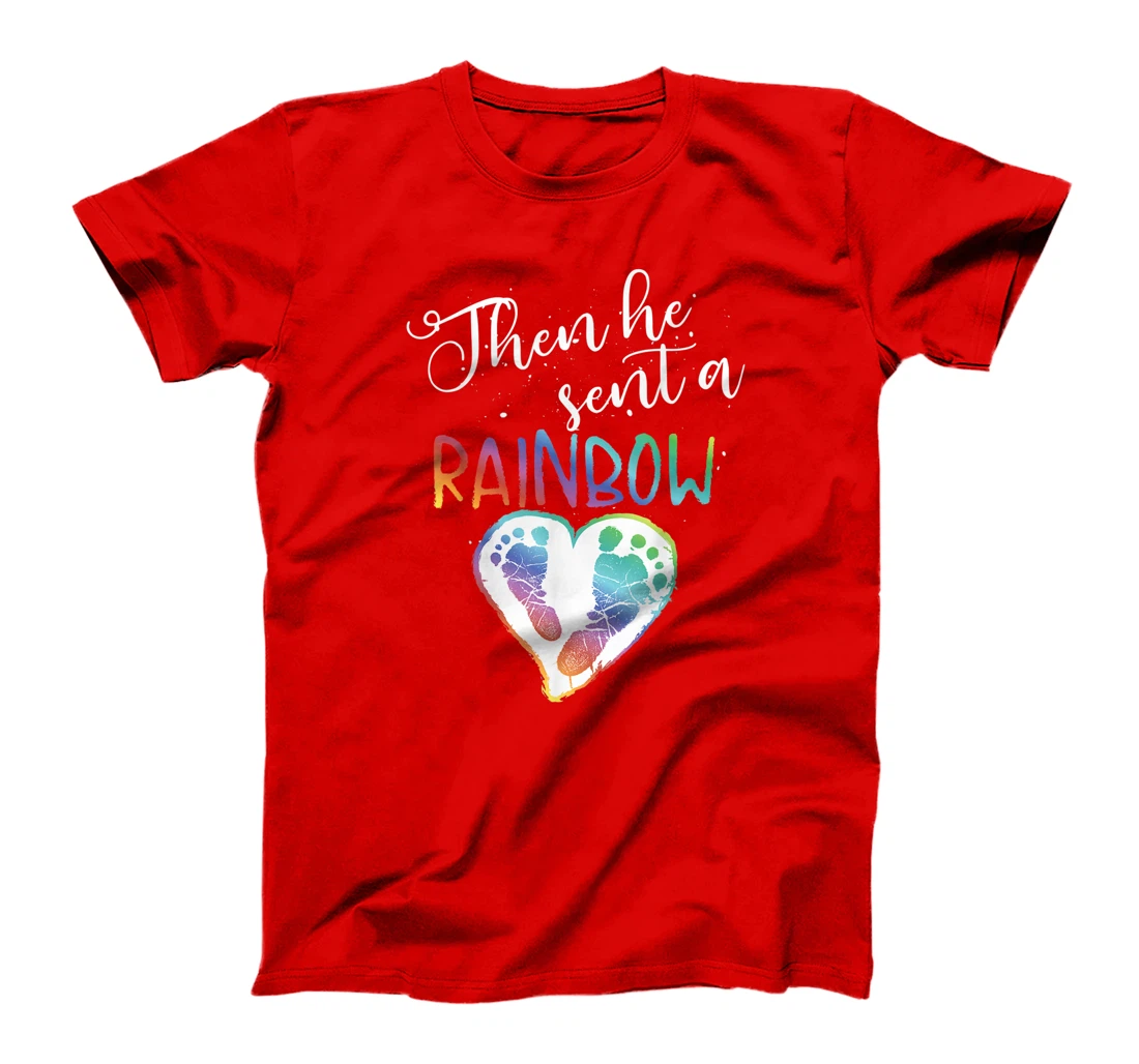 Funny Baby Pregnancy Announcement Rainbow Gift Mom To Be T-Shirt