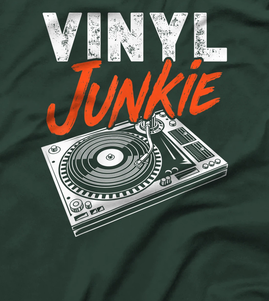 Funny Vinyl Junkie Gift For Music Record Lover Men Women T-Shirt