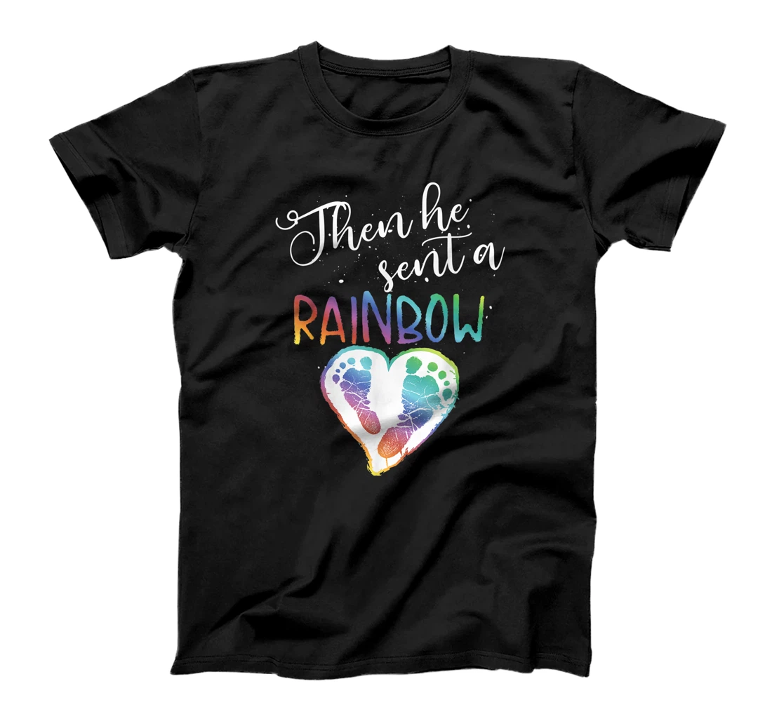 Funny Baby Pregnancy Announcement Rainbow Gift Mom To Be T-Shirt