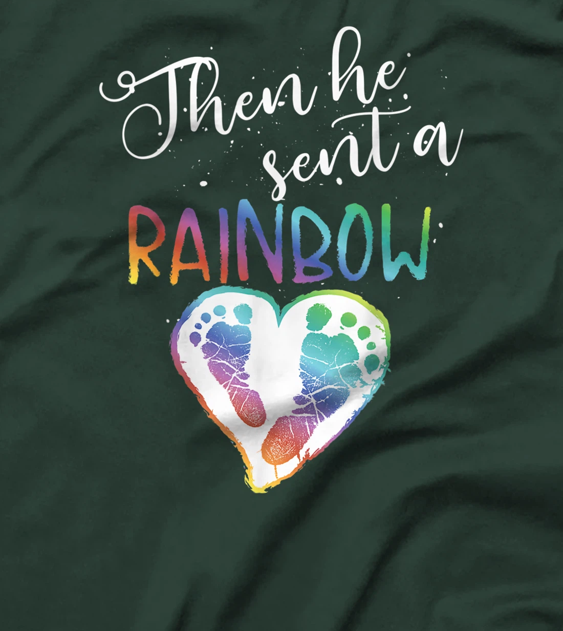 Funny Baby Pregnancy Announcement Rainbow Gift Mom To Be T-Shirt