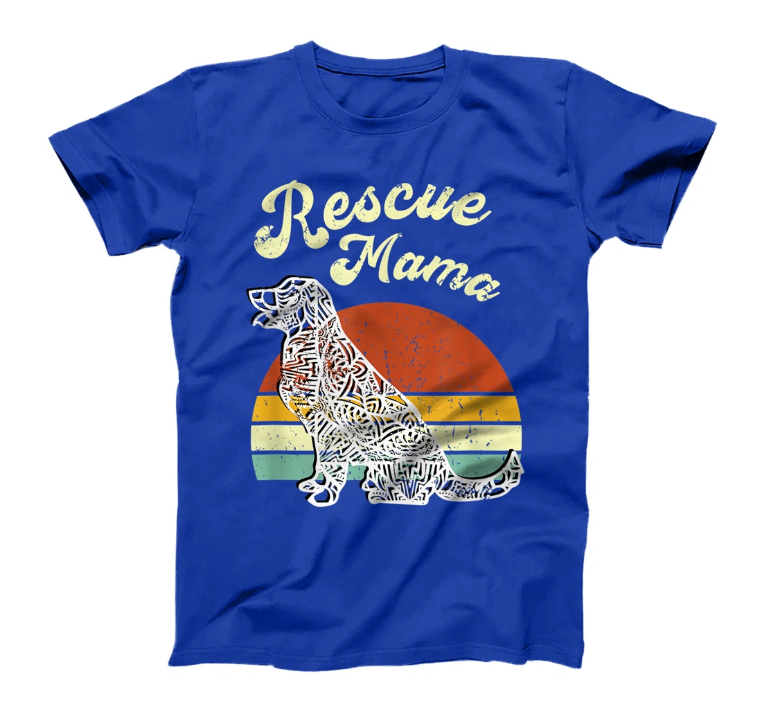Rescue Mama Paw Print Proud Foster Dog Pet Mom T-Shirt