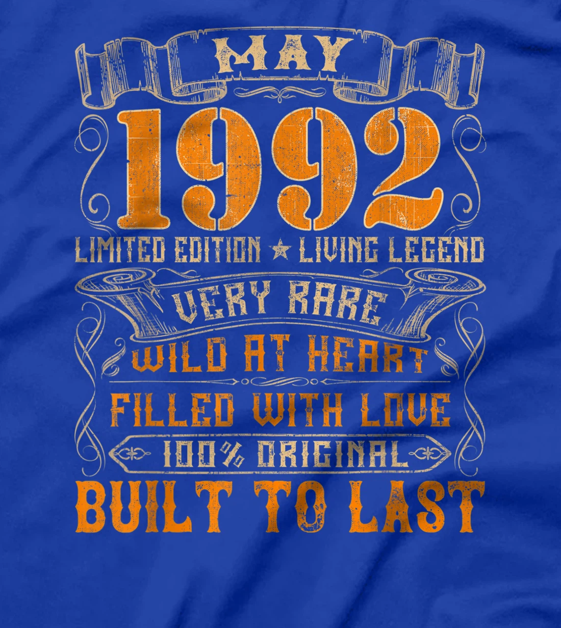 Vintage 1992 May Shirt 29 Years Old 29th Birthday Gifts T-Shirt