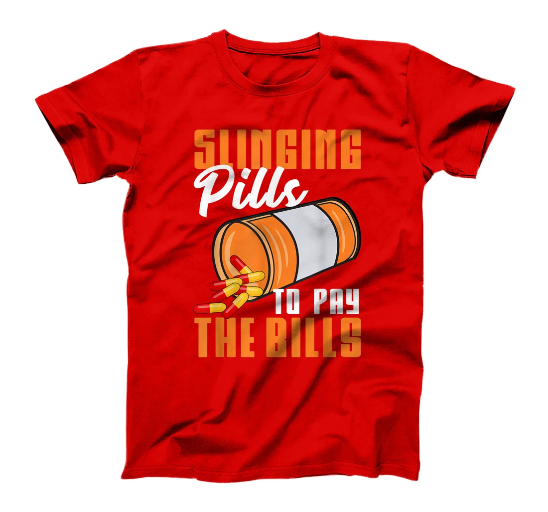 Funny Pharmacist Gift For Men Women Cool Pharmacy Tech Pill T-Shirt