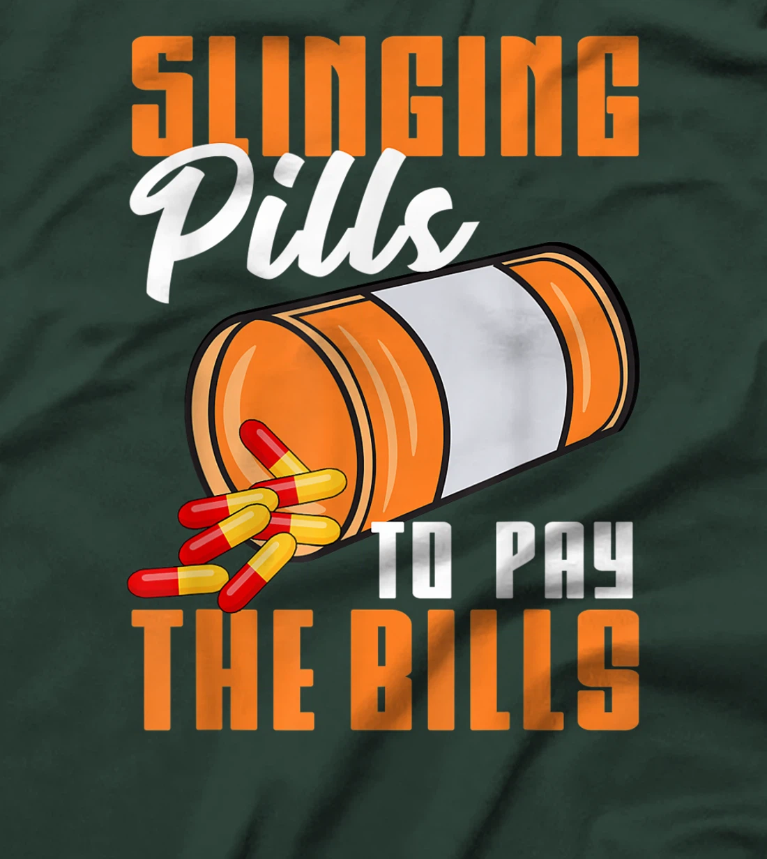 Funny Pharmacist Gift For Men Women Cool Pharmacy Tech Pill T-Shirt