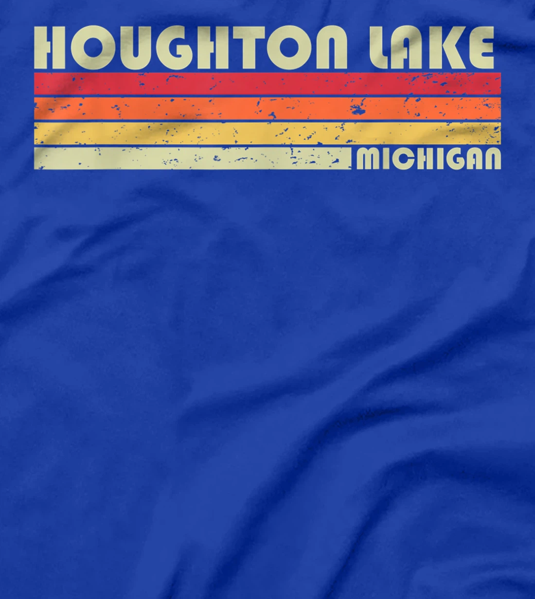 HOUGHTON LAKE MICHIGAN Funny Fishing Camping Summer Gift T-Shirt