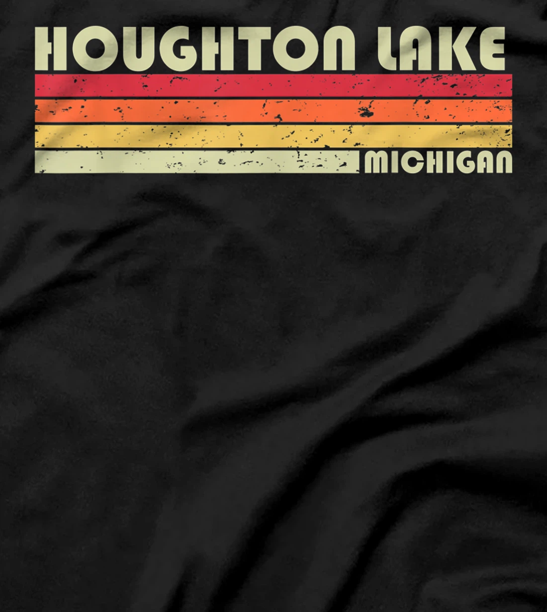 HOUGHTON LAKE MICHIGAN Funny Fishing Camping Summer Gift T-Shirt