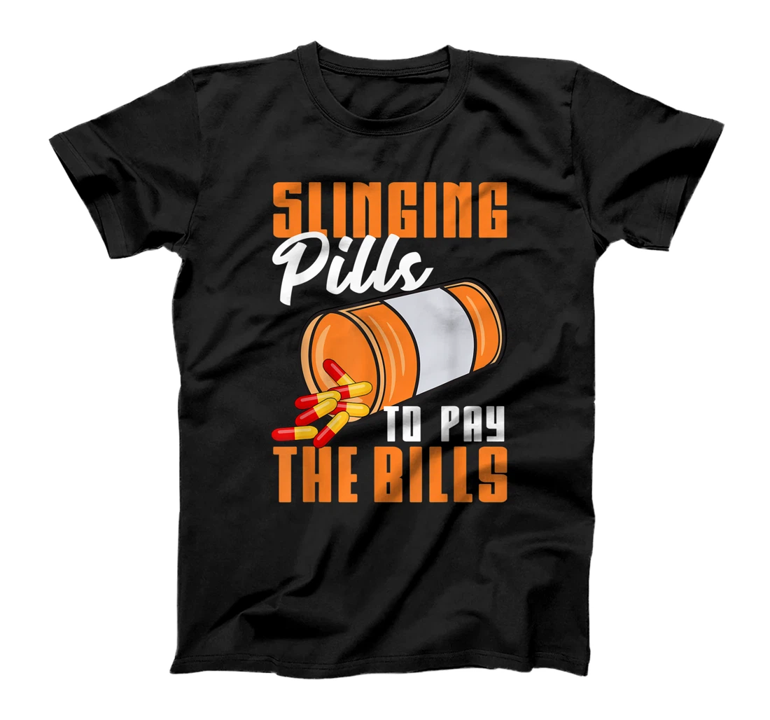 Funny Pharmacist Gift For Men Women Cool Pharmacy Tech Pill T-Shirt