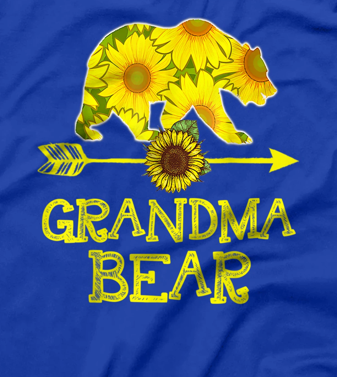 Cute Grandma Bear Sunflower Mothers Fathers Essential T-Shirt