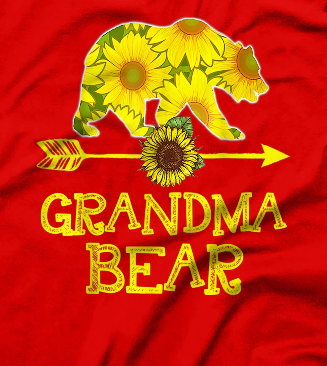 Cute Grandma Bear Sunflower Mothers Fathers Essential T-Shirt