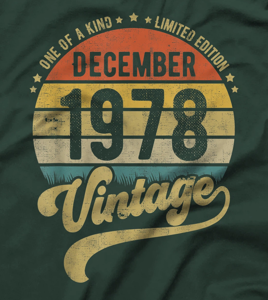 Reto Vintage 42nd Birthday Tee, Born in December 1978 Gift T-Shirt