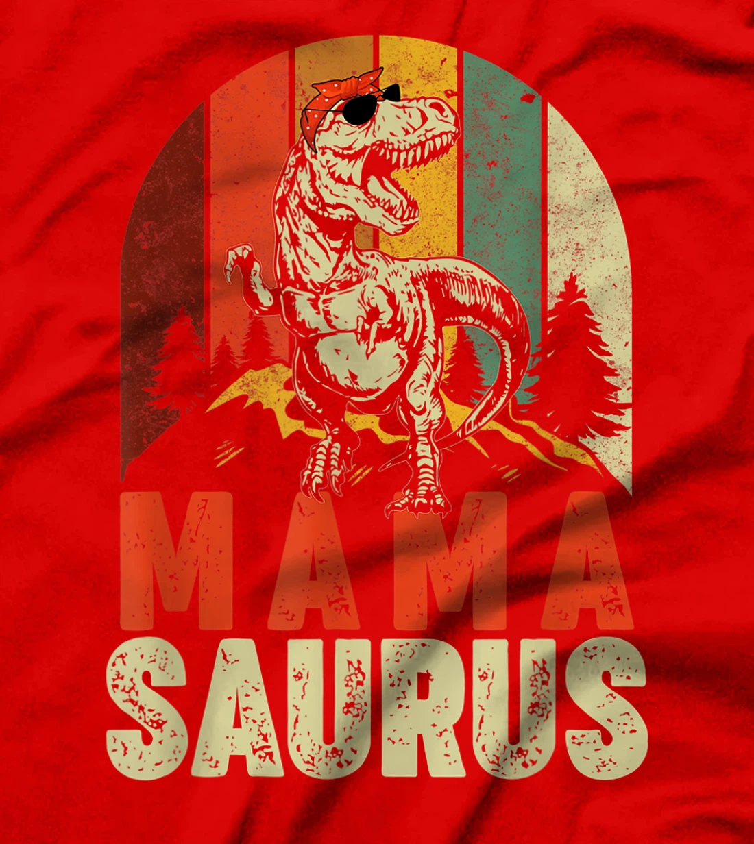Mamasaurus T Rex Dinosaur Mama Saurus Family Matching T-Shirt