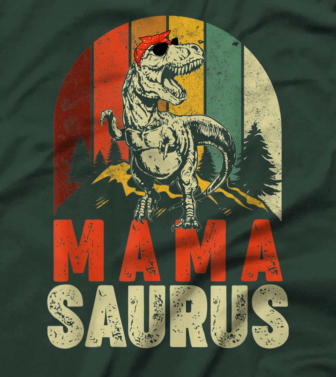 Mamasaurus T Rex Dinosaur Mama Saurus Family Matching T-Shirt