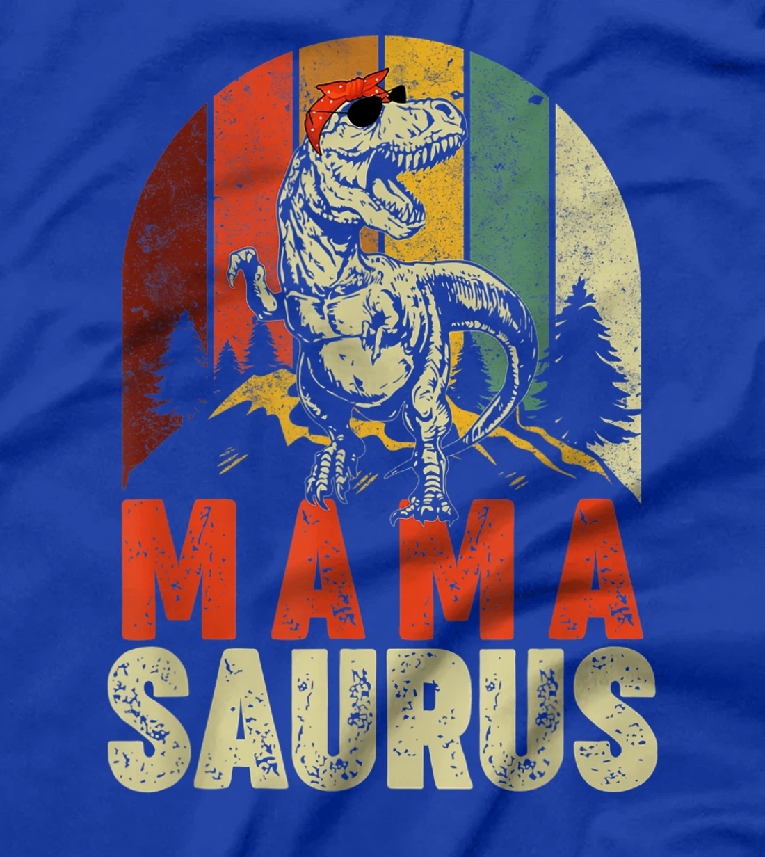 Mamasaurus T Rex Dinosaur Mama Saurus Family Matching T-Shirt
