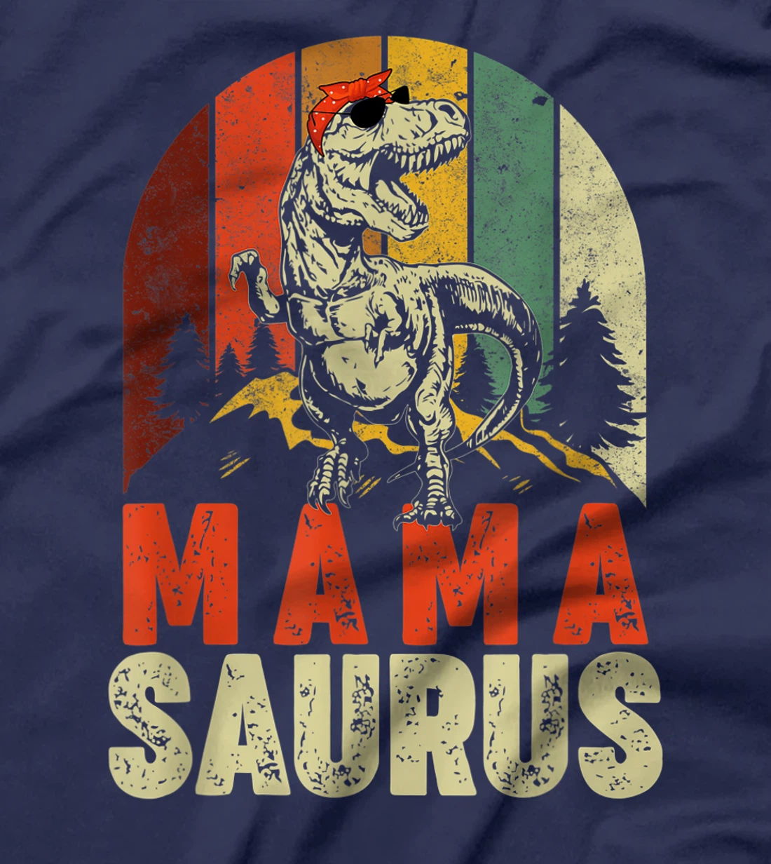 Mamasaurus T Rex Dinosaur Mama Saurus Family Matching T-Shirt