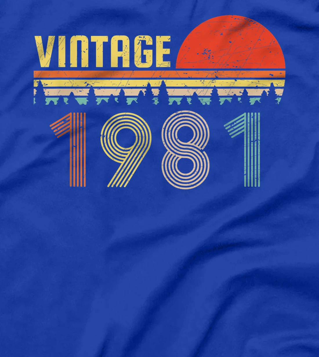 Vintage 1981, 40th Birthday Gift Idea for Men,Original parts T-Shirt