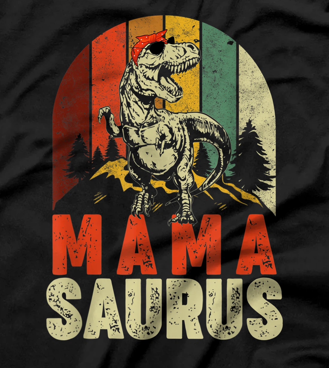 Mamasaurus T Rex Dinosaur Mama Saurus Family Matching T-Shirt