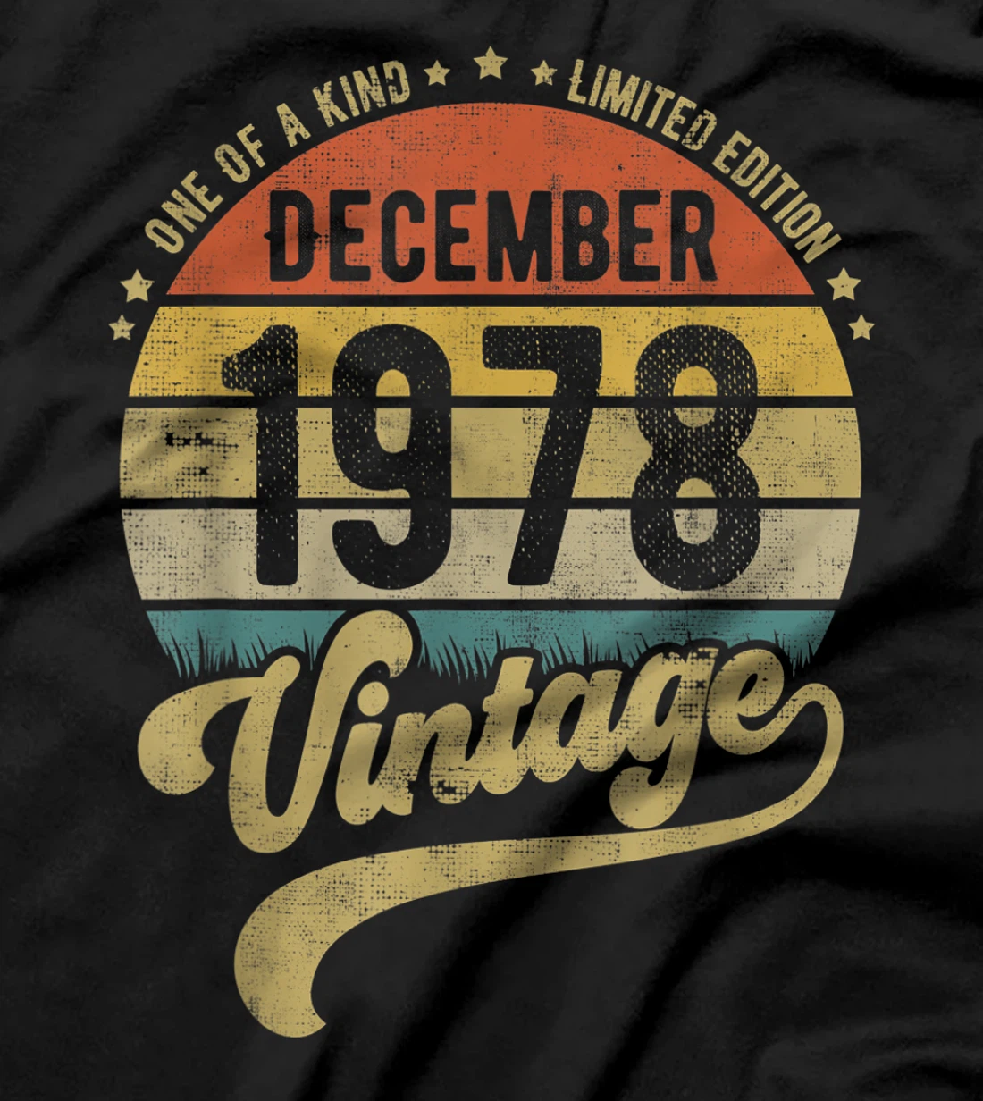 Reto Vintage 42nd Birthday Tee, Born in December 1978 Gift T-Shirt
