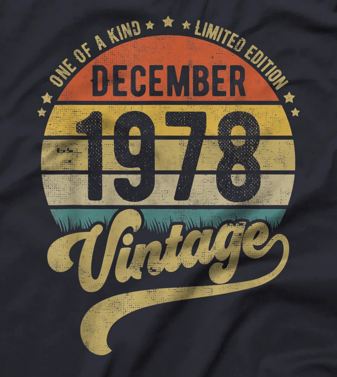 Reto Vintage 42nd Birthday Tee, Born in December 1978 Gift T-Shirt