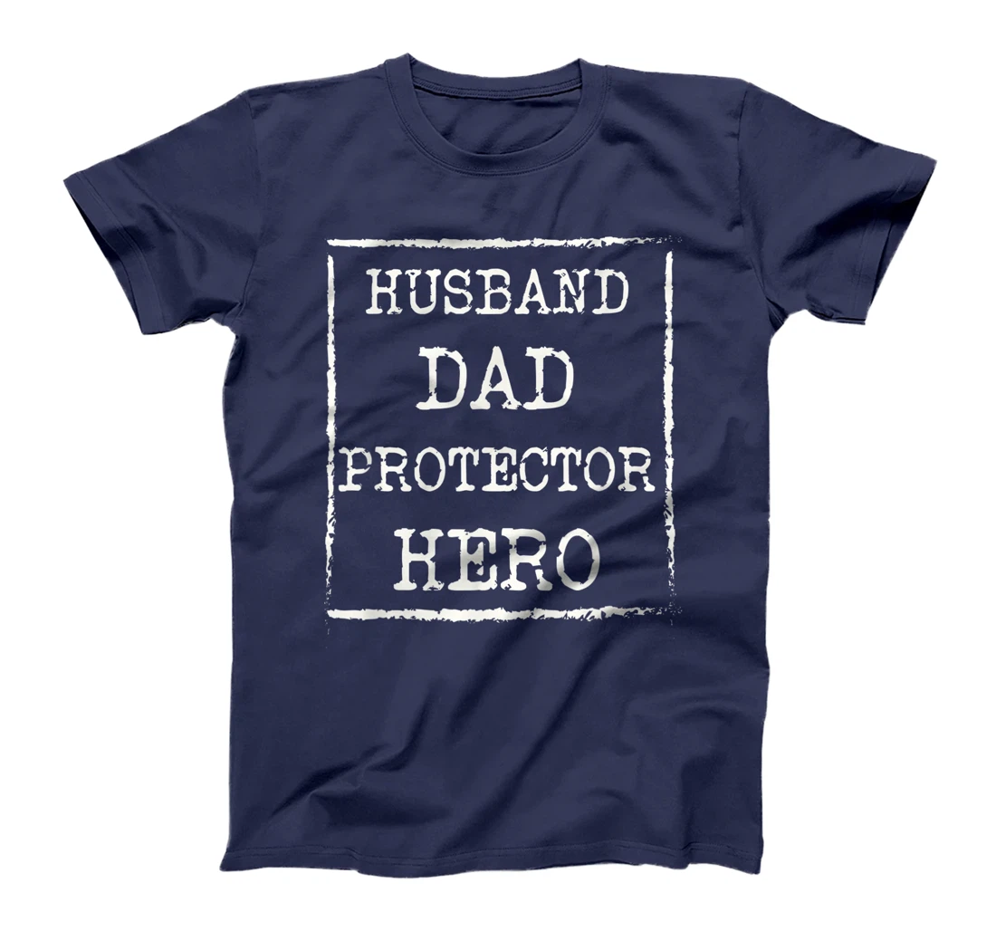 Mens Awesome Husband Dad Protector Hero T-Shirt