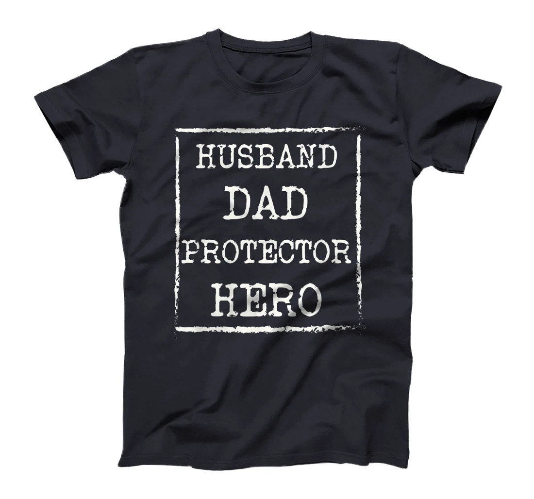 Mens Awesome Husband Dad Protector Hero T-Shirt