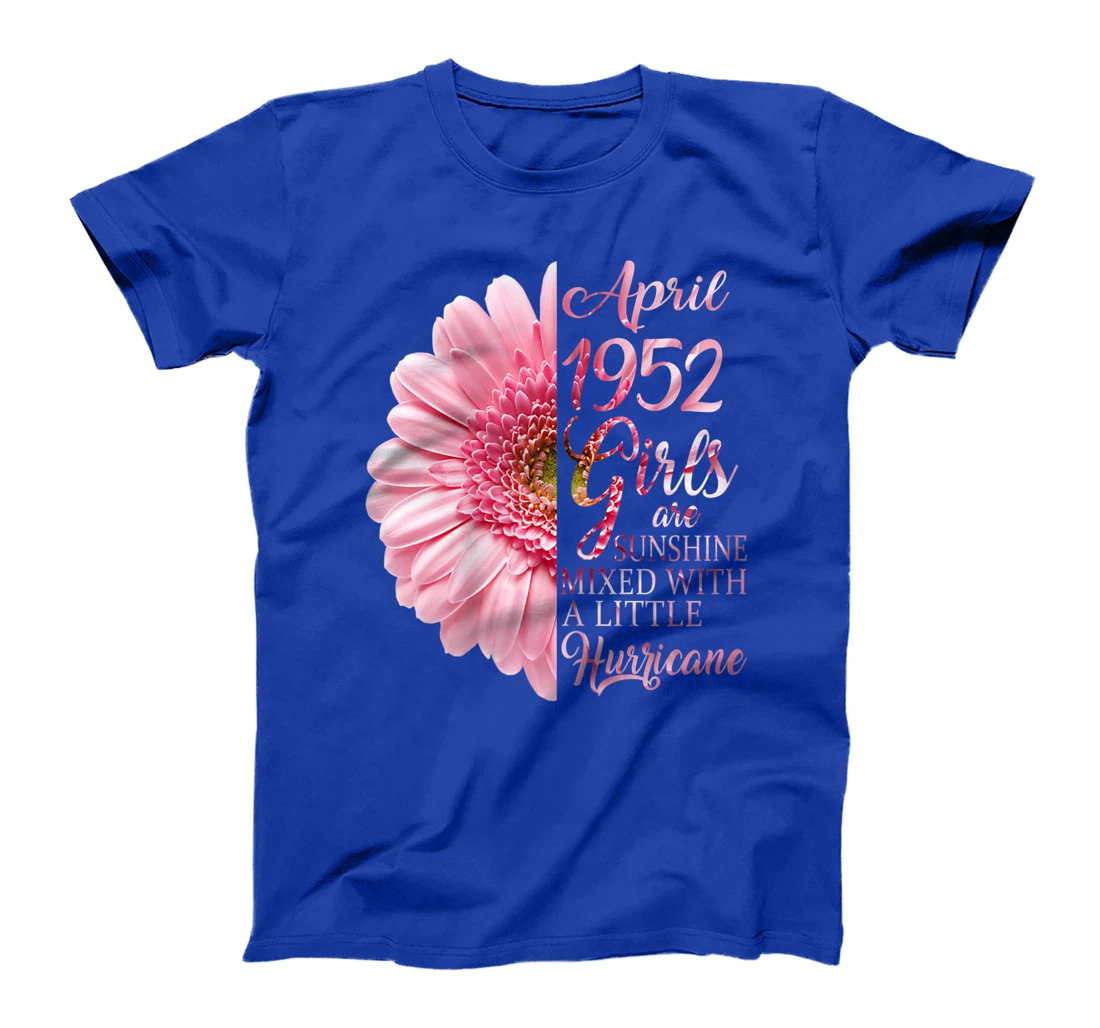 Womens April Girls 1952 Shirt 69th Birthday Gifts 69 Years Old T-Shirt