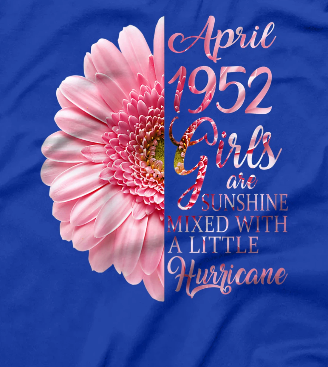 Womens April Girls 1952 Shirt 69th Birthday Gifts 69 Years Old T-Shirt