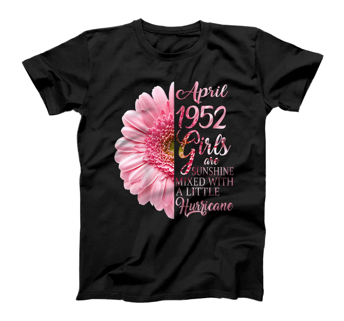 Womens April Girls 1952 Shirt 69th Birthday Gifts 69 Years Old T-Shirt