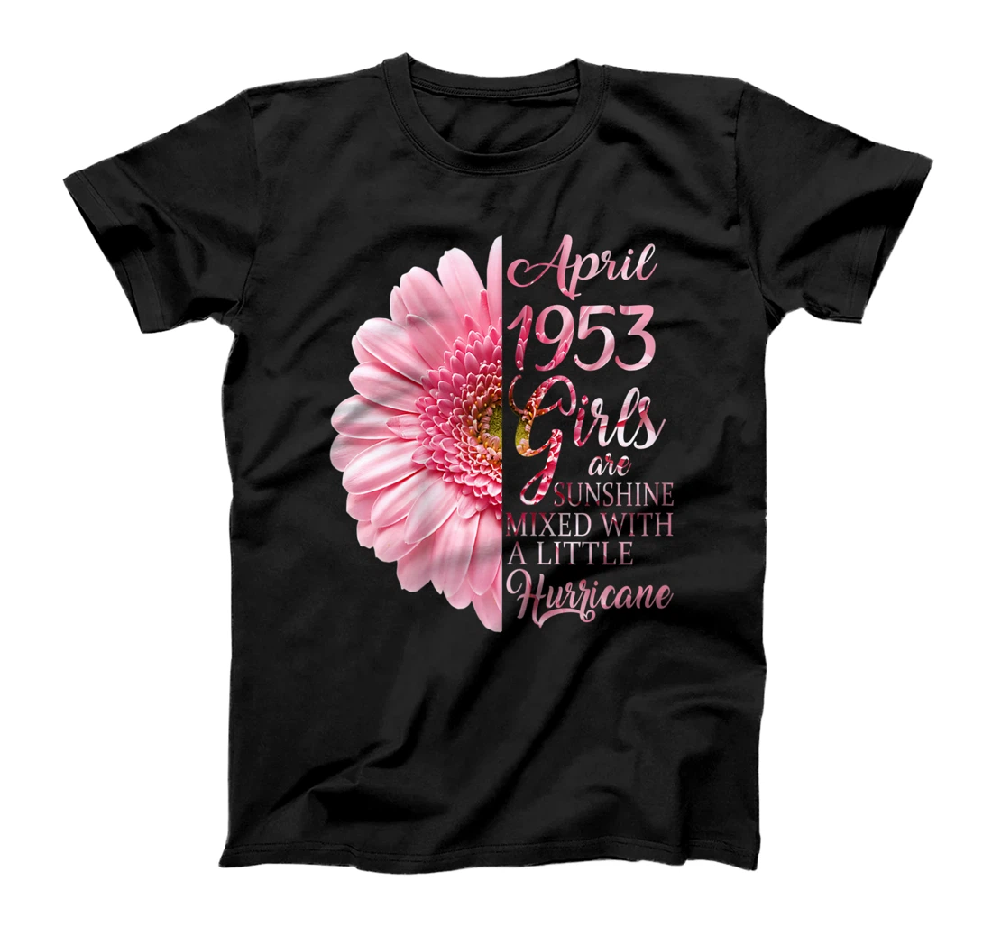 Womens April Girls 1953 Shirt 68th Birthday Gifts 68 Years Old T-Shirt