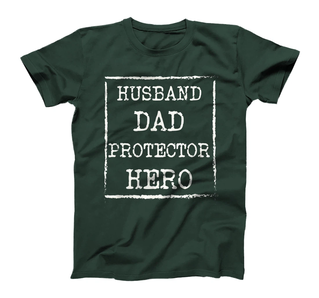 Mens Awesome Husband Dad Protector Hero T-Shirt