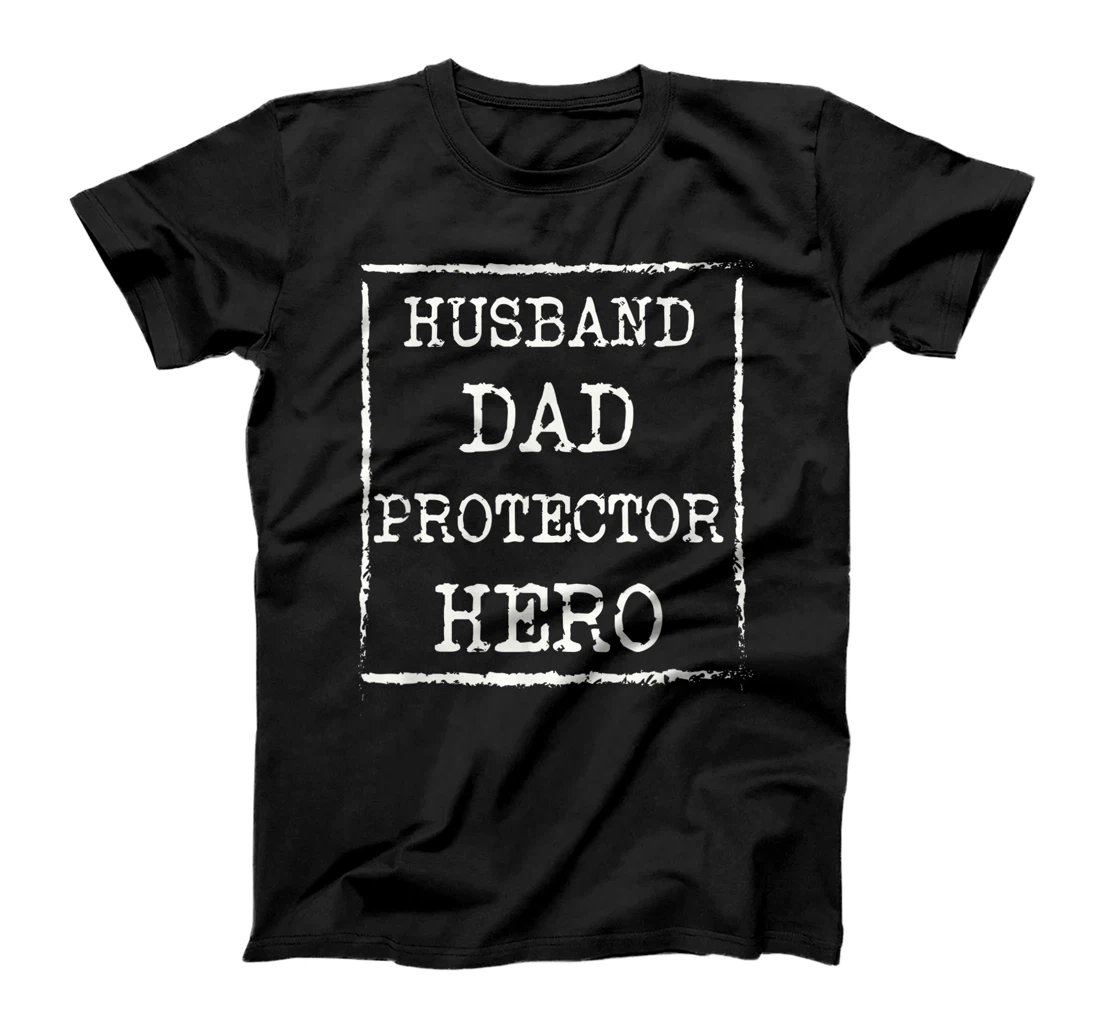 Mens Awesome Husband Dad Protector Hero T-Shirt