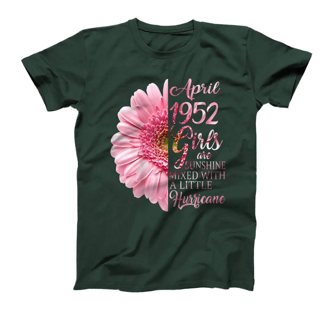 Womens April Girls 1952 Shirt 69th Birthday Gifts 69 Years Old T-Shirt
