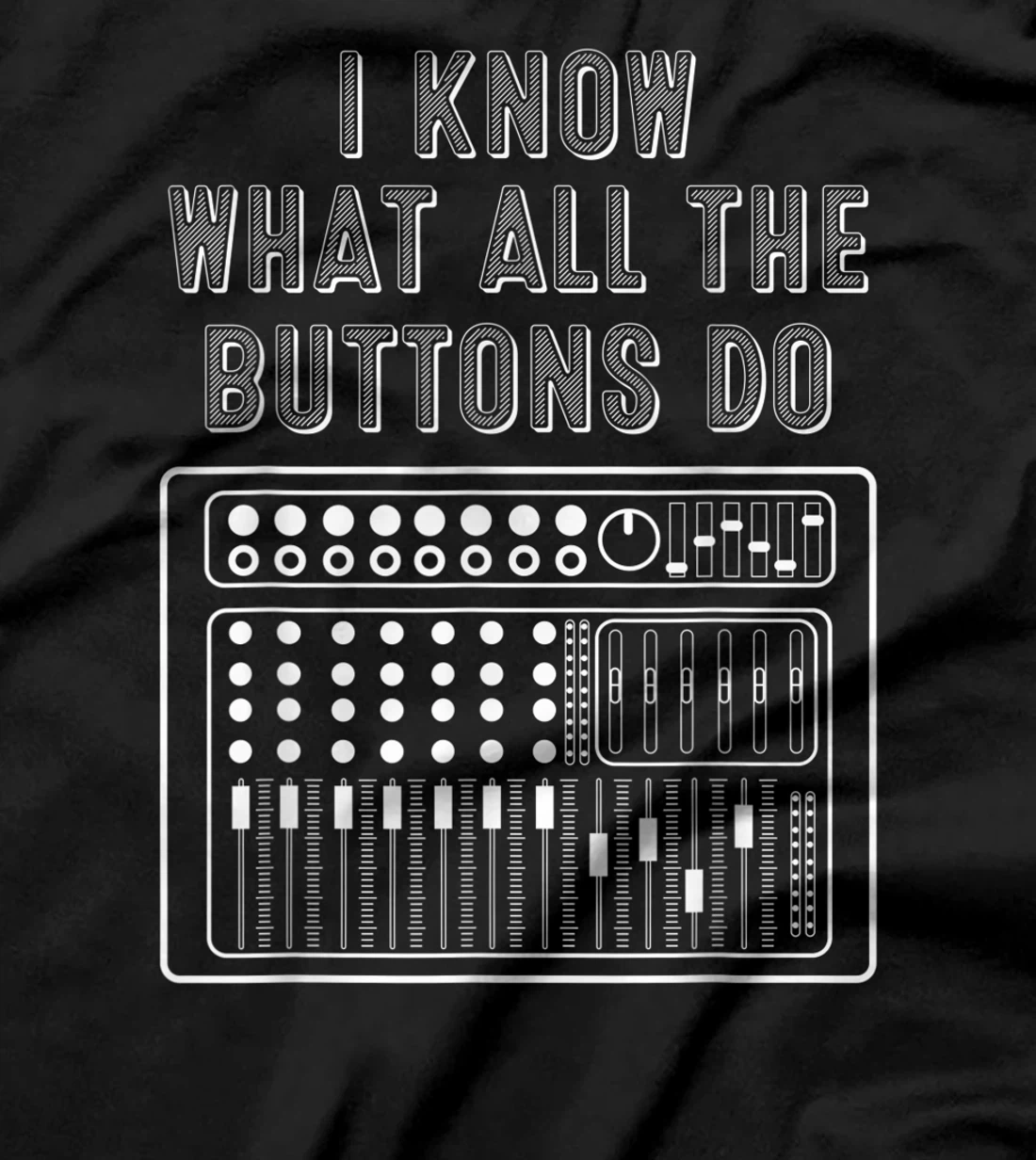 Funny Music Engineer Gift Cute DJ Sound Technician Men Women T-Shirt