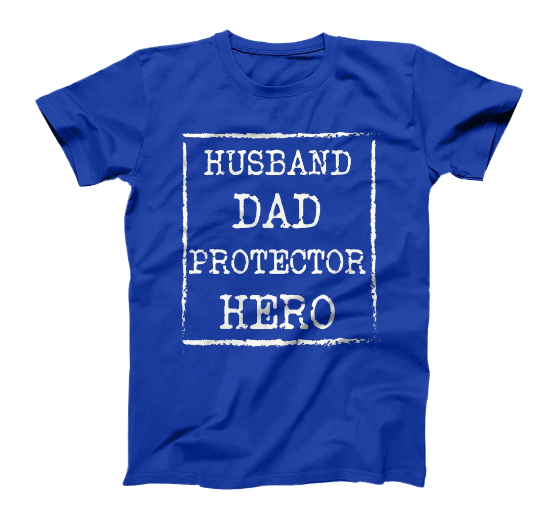 Mens Awesome Husband Dad Protector Hero T-Shirt