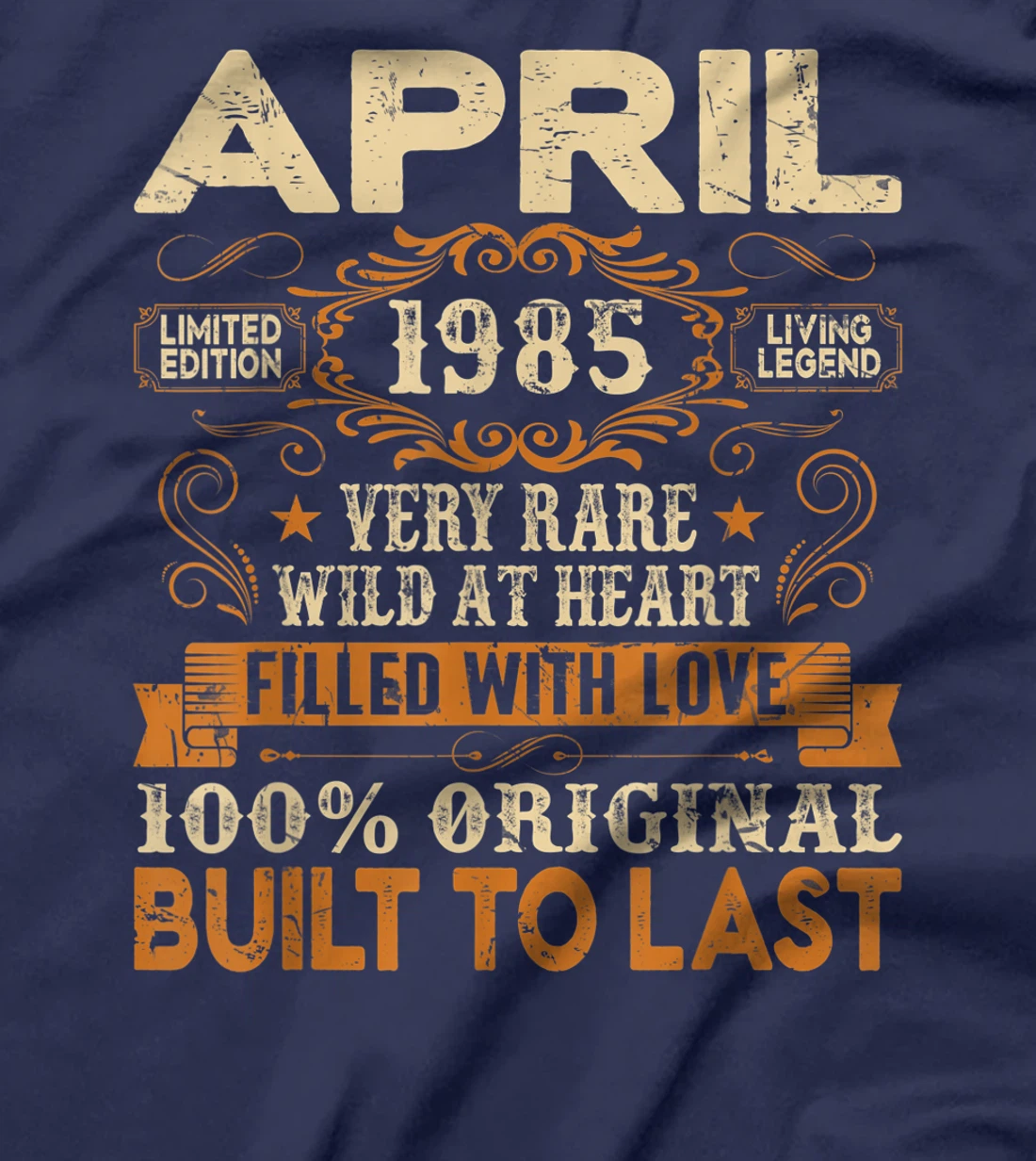 36th Birthday Decoration April 1985 Men Women 36 Years Old T-Shirt