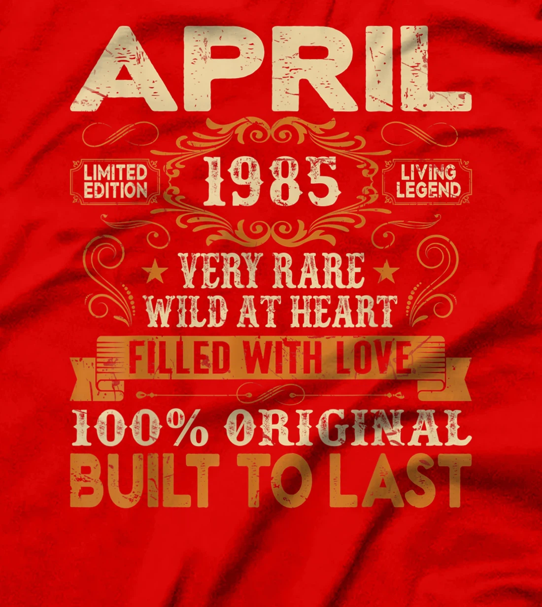 36th Birthday Decoration April 1985 Men Women 36 Years Old T-Shirt