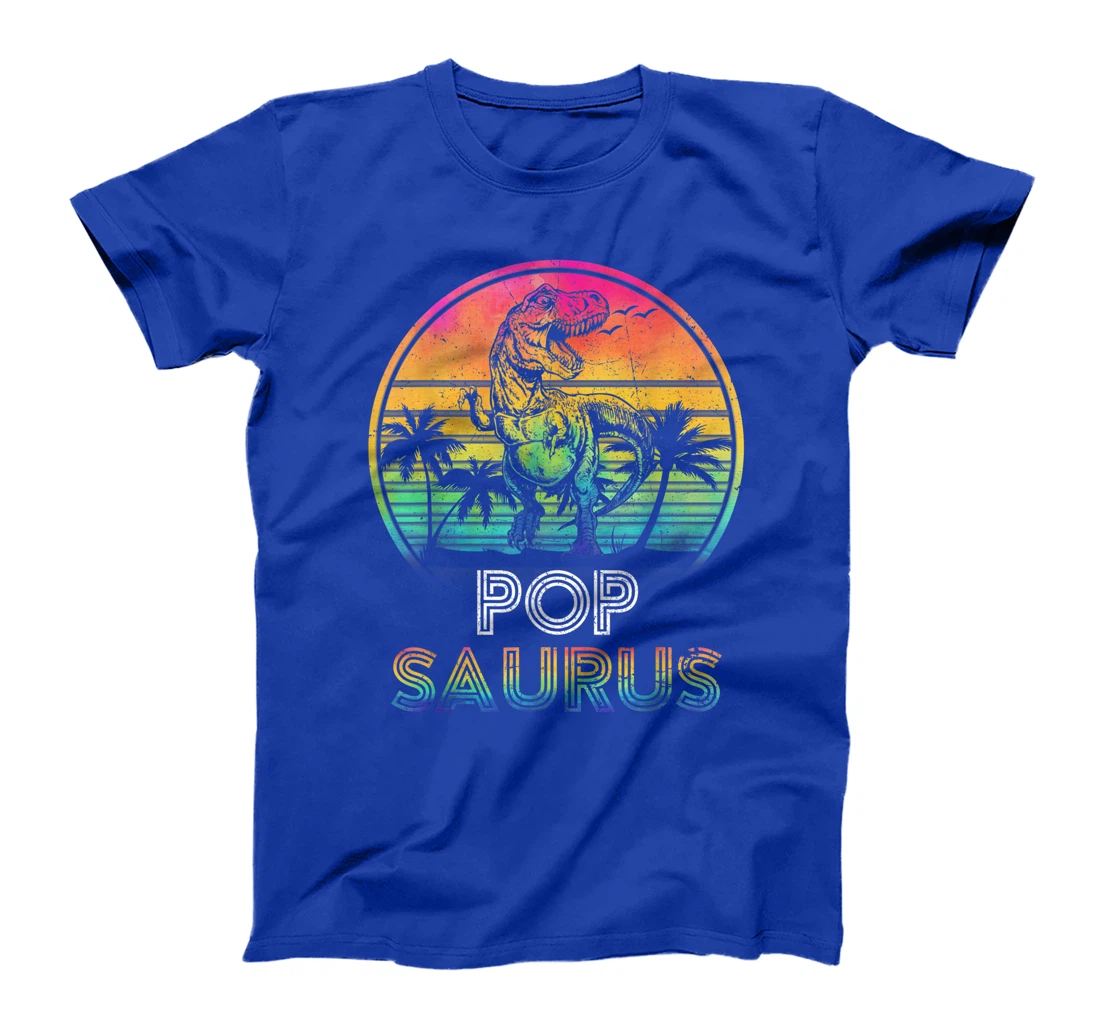 Popsaurus Dinosaur Pop Saurus Family Matching Tie Dye T-Shirt