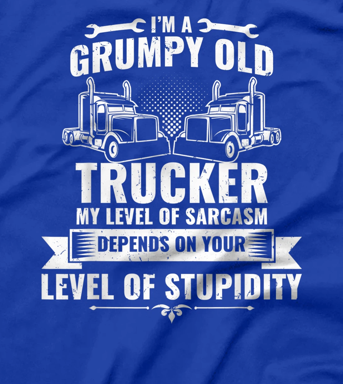 Truck Driver I'm A Gumpy Old School Trucker Grandfather T-Shirt