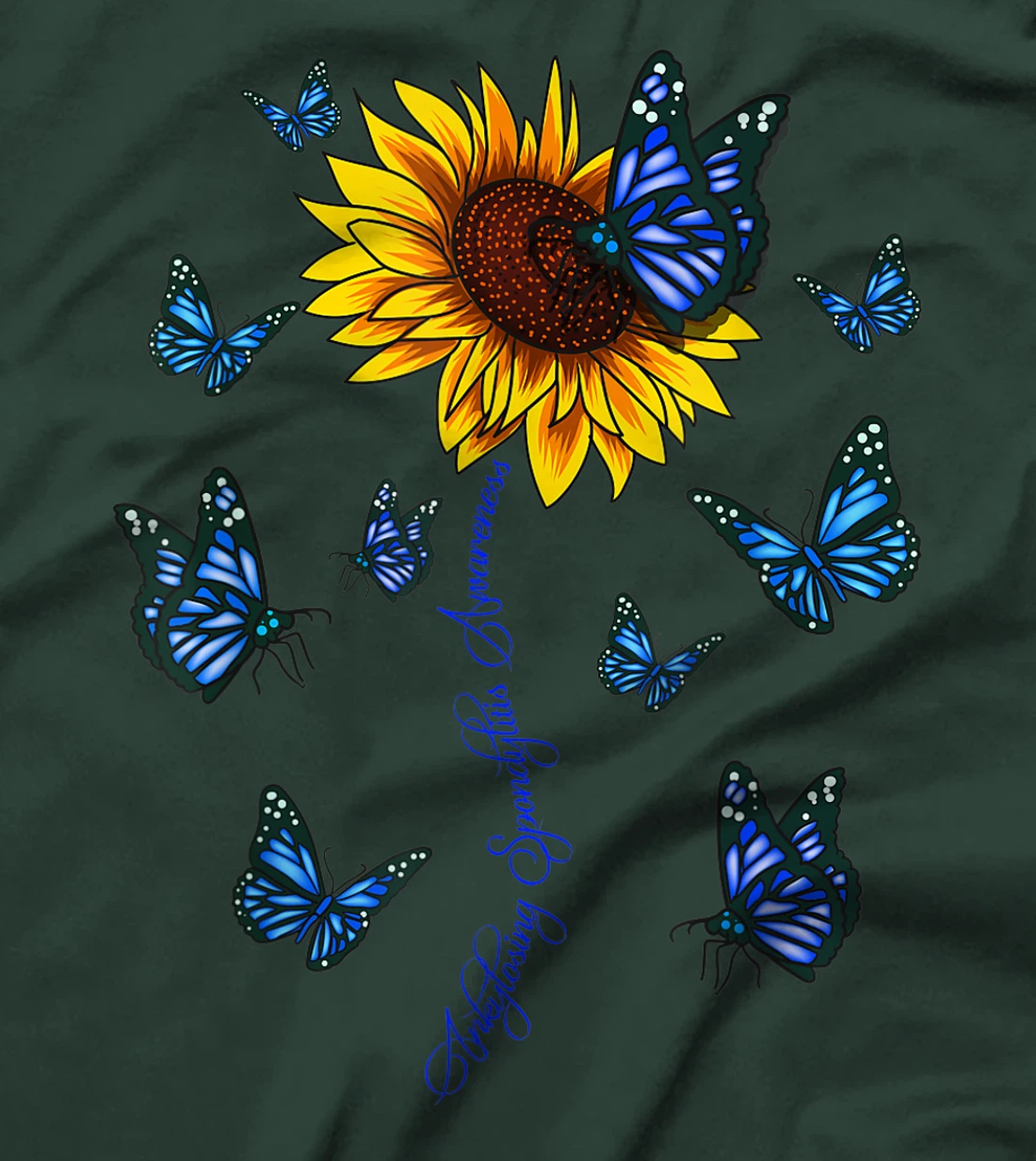 Ankylosing Spondylitis Awareness Marie-Strumpell disease Rel T-Shirt